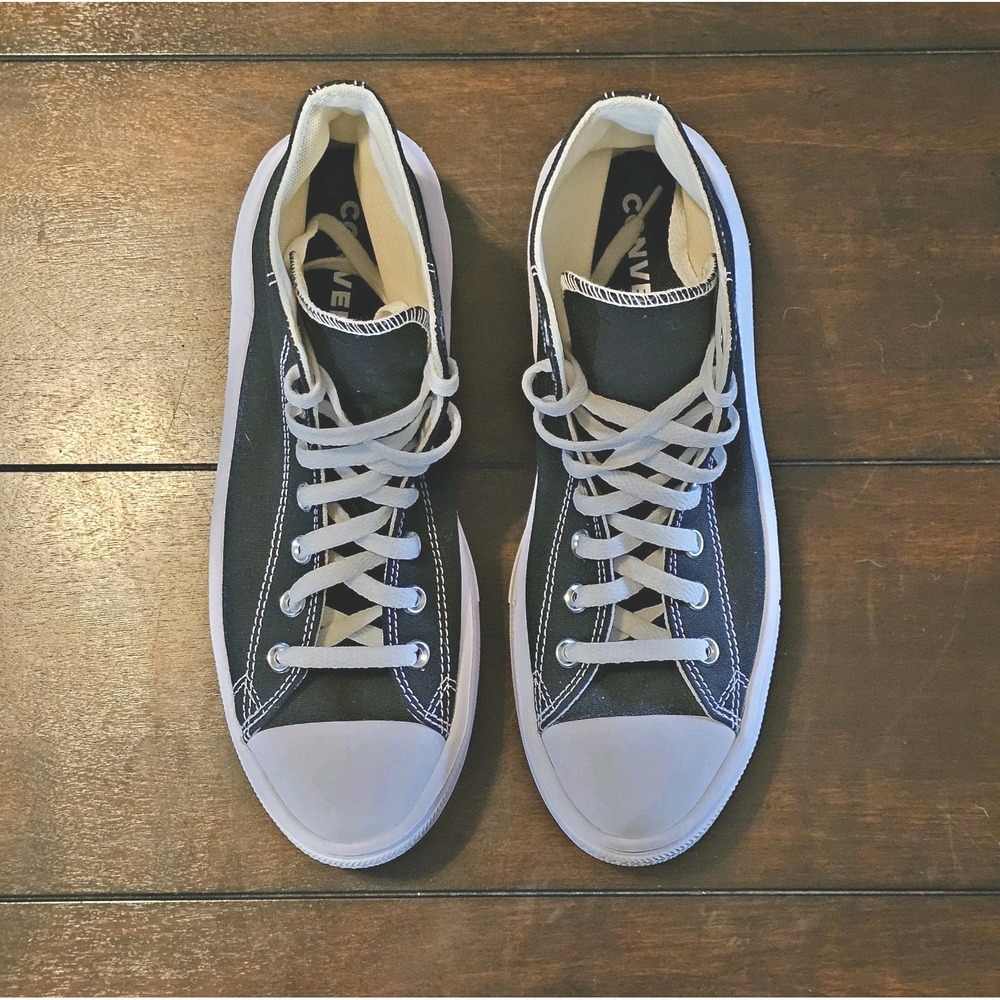 Converse Chuck Taylor All Star Move Platform Hi Women 568497C Size 11 Blck/White - Picture 5 of 8
